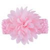 MingRibbon 15 colors Baby Girls Headbands With Chiffon Flower, Lace Band Hair Accessories