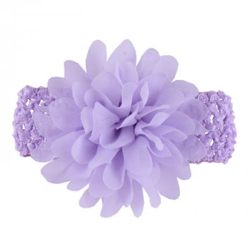 MingRibbon 15 colors Baby Girls Headbands With Chiffon Flower, Lace Band Hair Accessories