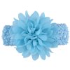 MingRibbon 15 colors Baby Girls Headbands With Chiffon Flower, Lace Band Hair Accessories