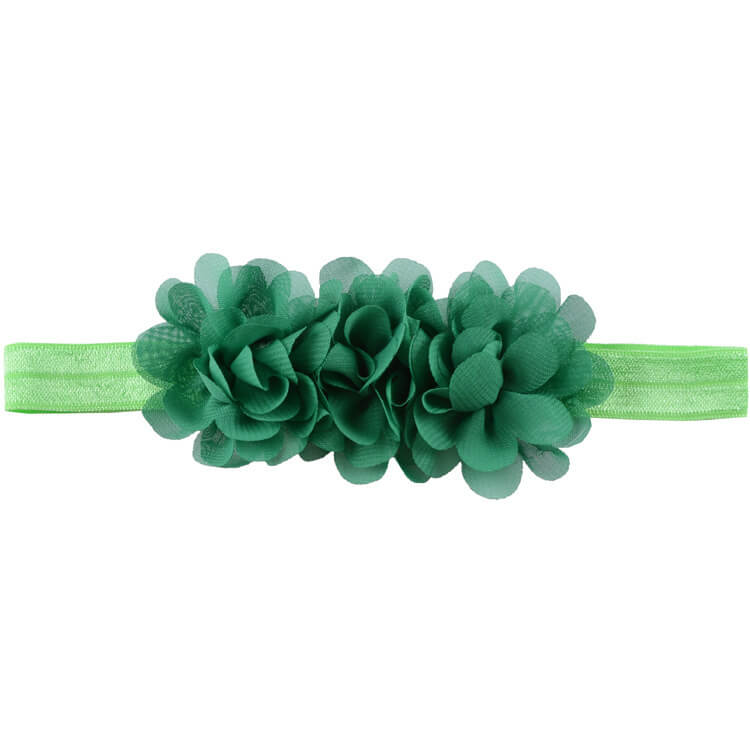 mingribbon baby headband with chiffon flowers (2)