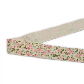 MingRibbon 25 mm wide High Density Flora Printed Cotton Ribbon