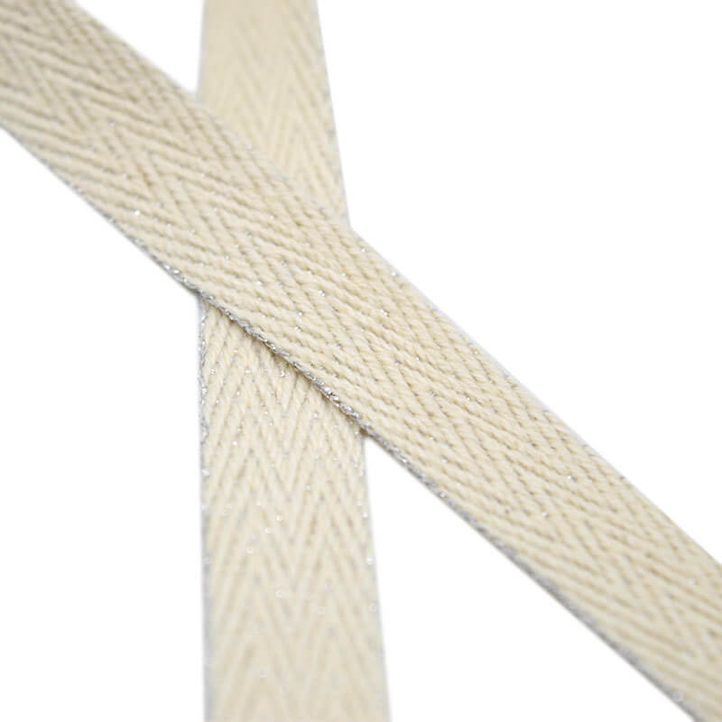 mingribbon organic cotton ribbon herringbone (9)