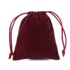 MingRibbon 10 × 12 cm solid color drawstring velvet pouch 6 colors available