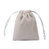 MingRibbon 10 × 12 cm solid color drawstring velvet pouch 6 colors available