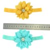 MingRibbon 16 colors Chiffon Flowers With Band, Baby Girls Headband