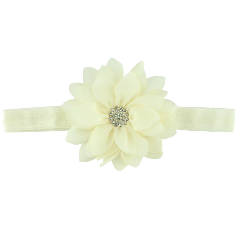 mingribbon baby girls chiffon flowers headband (2)