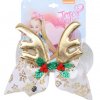 MingRibbon Wholesale 6 Inch Christmas Bow Girls Hair Bow