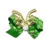 11cm wide girls christmas hair bow with clip