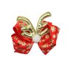 11cm wide girls christmas hair bow with clip