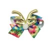 11cm wide girls christmas hair bow with clip