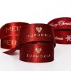Custom Ribbon Printing – 6mm to 100mm wide custom logo/text printed satin | grosgrain | cotton | organza personalized ribbons