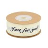 MingRibbon In Stock Gift Decorative Satin Ribbon ”Just For You” Ink Print (10 m/roll)