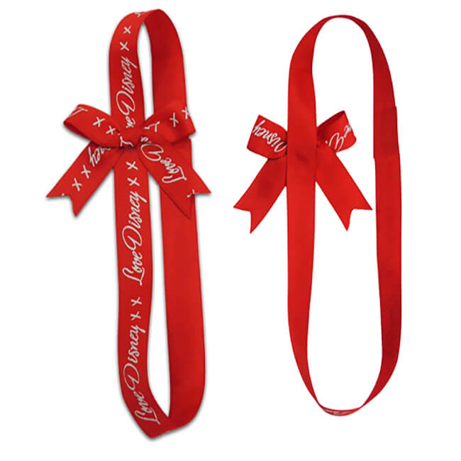 pre tied ribbon bow with loop pre tied ribbon bow with loop