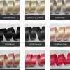 In stock highest-quality 35 colors available 6 to 38 mm width double faced gold purl satin ribbon roll (100 yards/roll)
