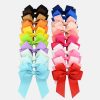 3.5 inches wide grosgrain ribbon hair bow with clip for girls