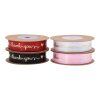16mm(5/8 in) wide valentine printed ribbon – heart shape and thank you