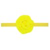 Baby elastic headbands with big satin rose flower