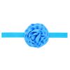 Baby elastic headbands with big satin rose flower