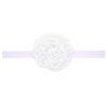 Baby elastic headbands with big satin rose flower