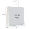 Premium 250gsm Paper Shopping Bags with Handles – Custom Size, Color & Logo Printed Gift Bags