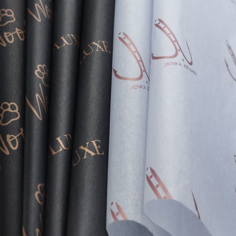 Custom Size & Logo Printed Tissue Paper | Branded Wrapping Sheets Custom Size & Logo Printed Tissue Paper | Branded Wrapping Sheets